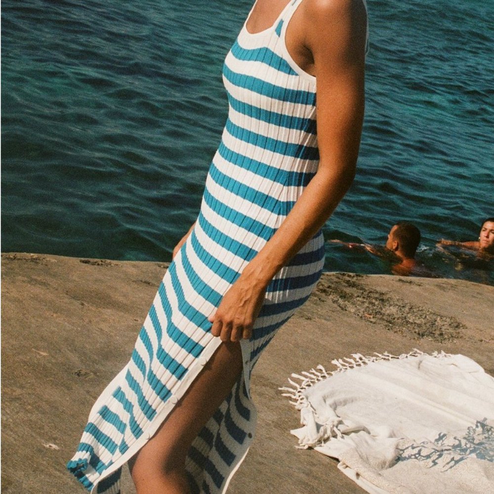 THE KIMBERLY DRESS, PEACOCK BLUE